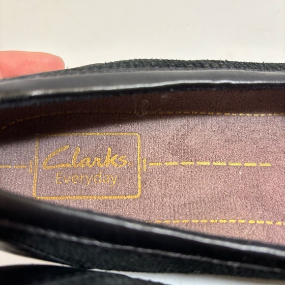 Clark’s Naela moon women’s‎ black leather wedge heel in size 9 - Picture 8 of 11